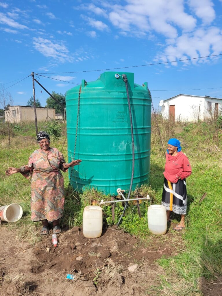 Making people happy with a water tank